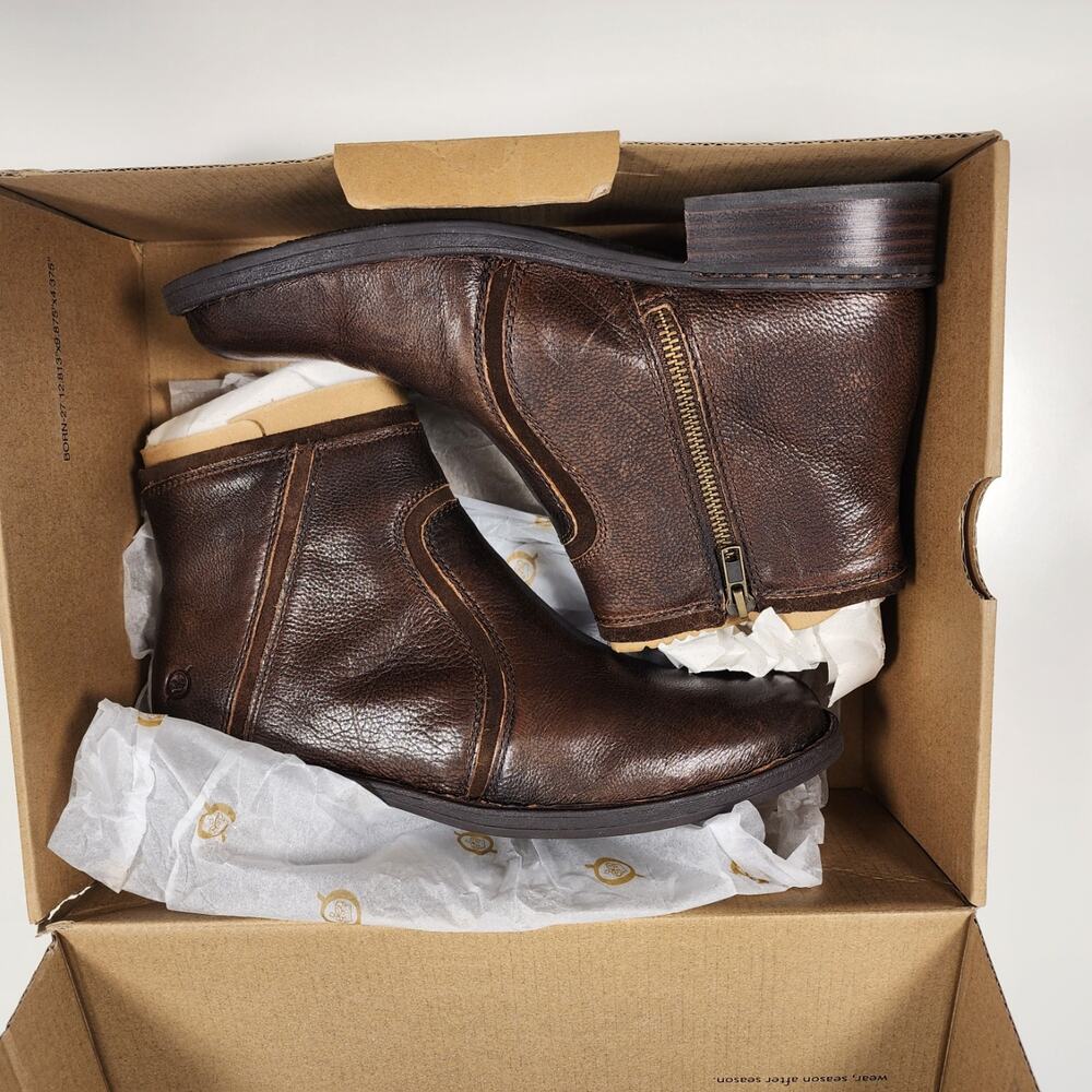 Born Cincy Women's Ankle‎ Boots Size 9M Leather Western Boho Comfort NIB - Picture 4 of 11